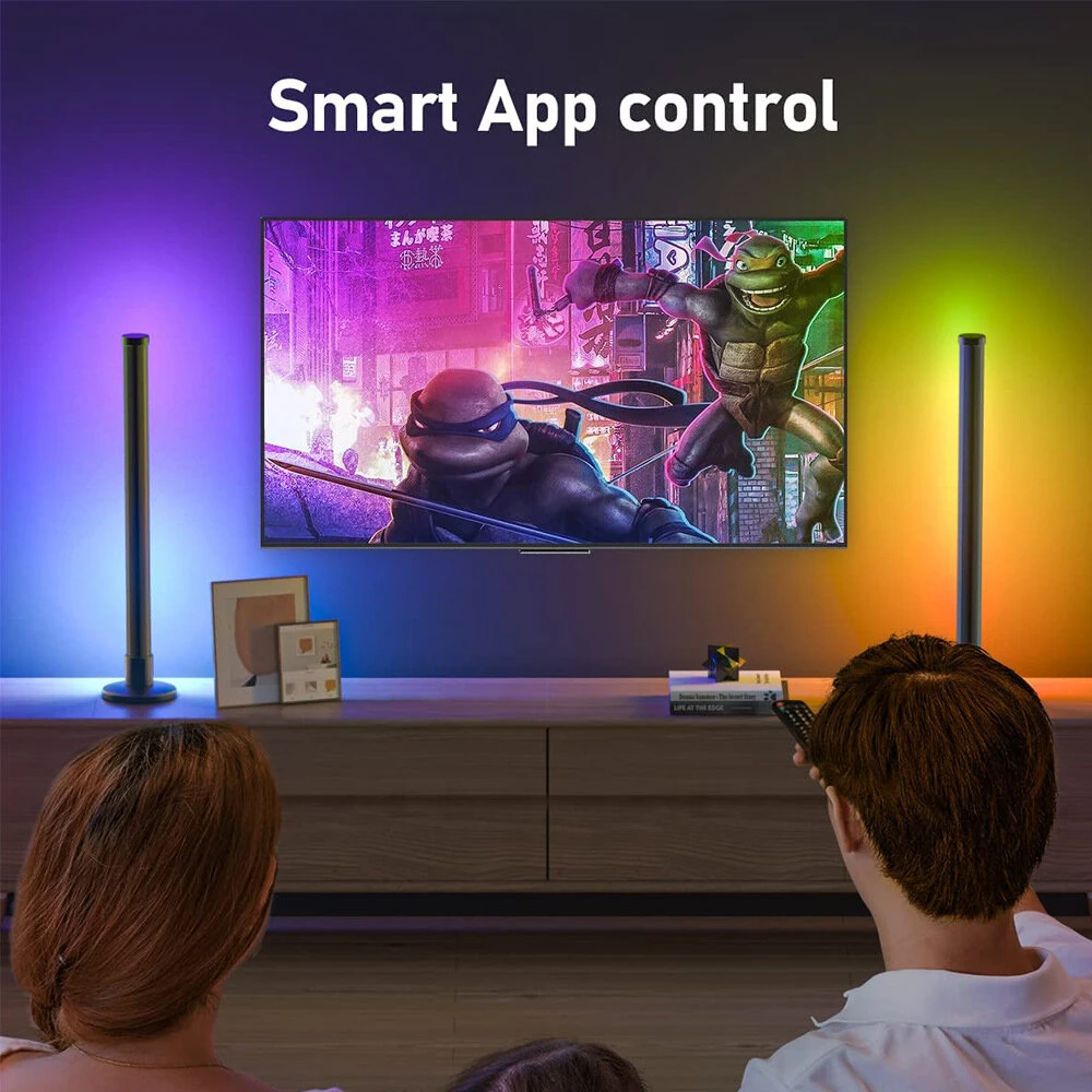 (image for) LIXINCORDA Smart LED RGBIC Desktop Lamp Atmosphere Rhythm Pickup Light Bars Bluetooth APP Control Remote Control